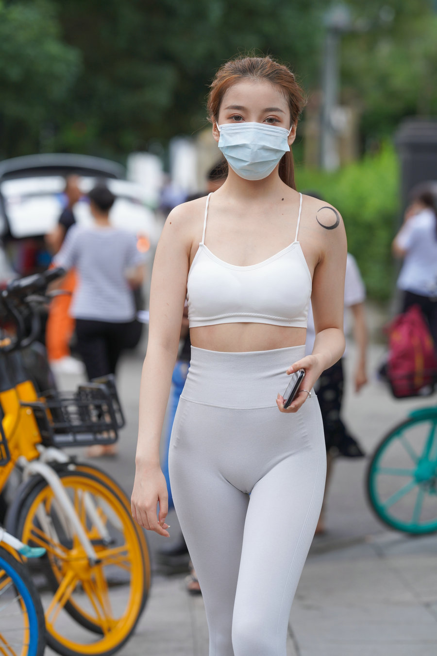 图片[2]-灰色瑜伽裤女孩 J1323 723P4V-17.9GB-小鹿图库