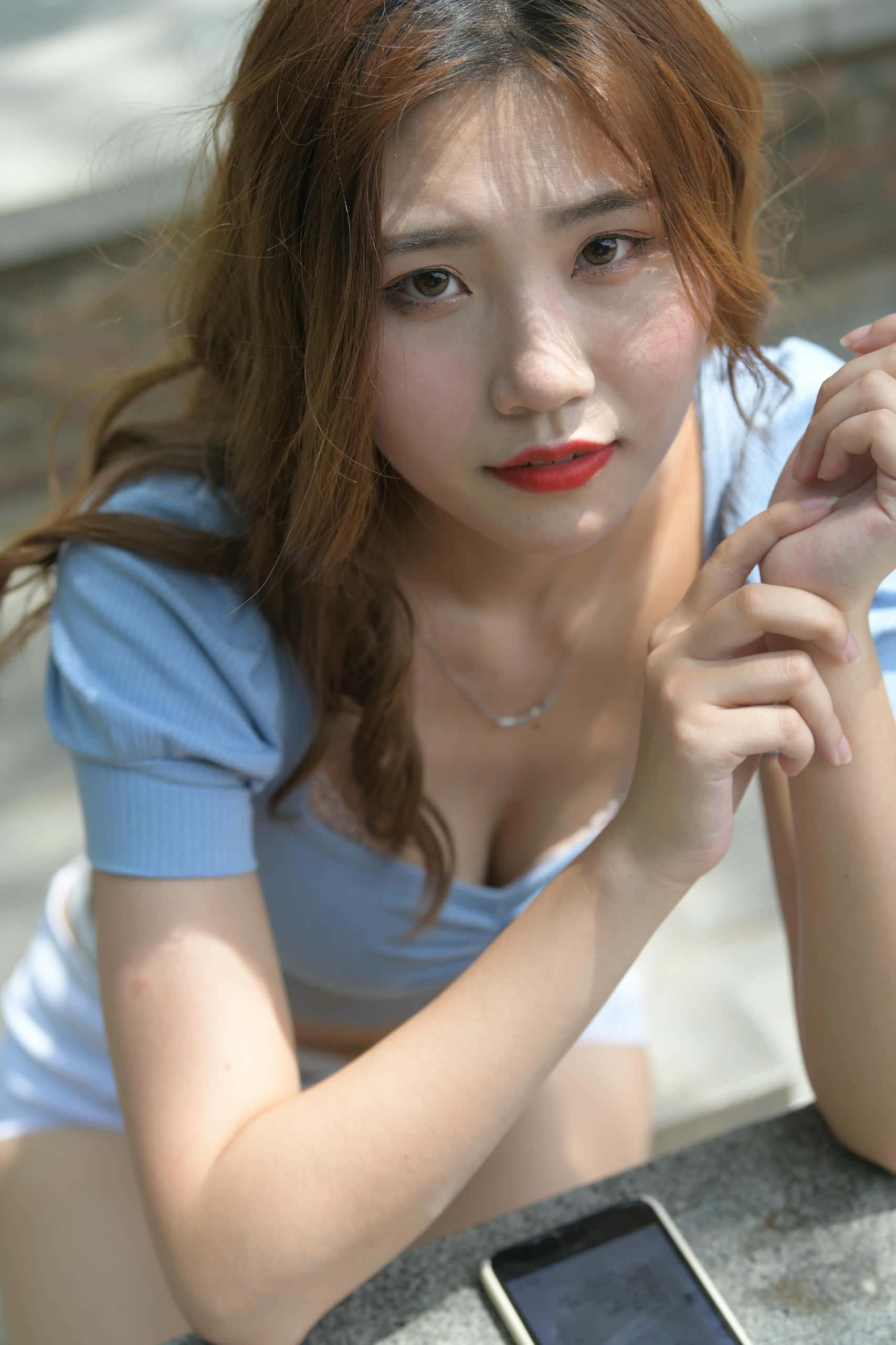 图片[4]-白色热裤女孩【1133P】J1680-小鹿图库