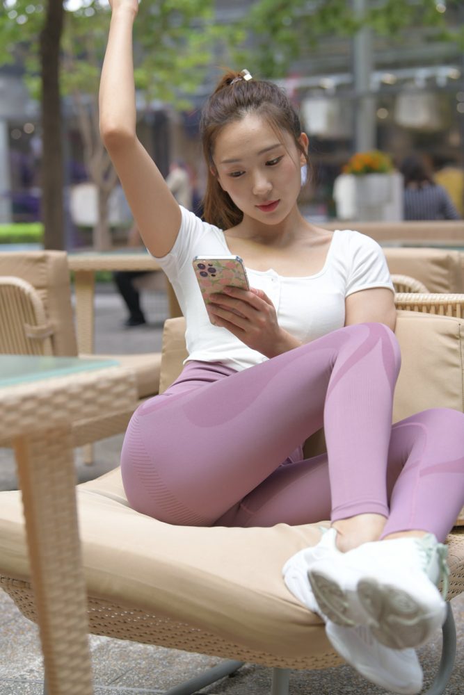 图片[6]-香芋色瑜伽裤高马尾漂亮女孩J2206 545P1V-19.1GB-小鹿图库