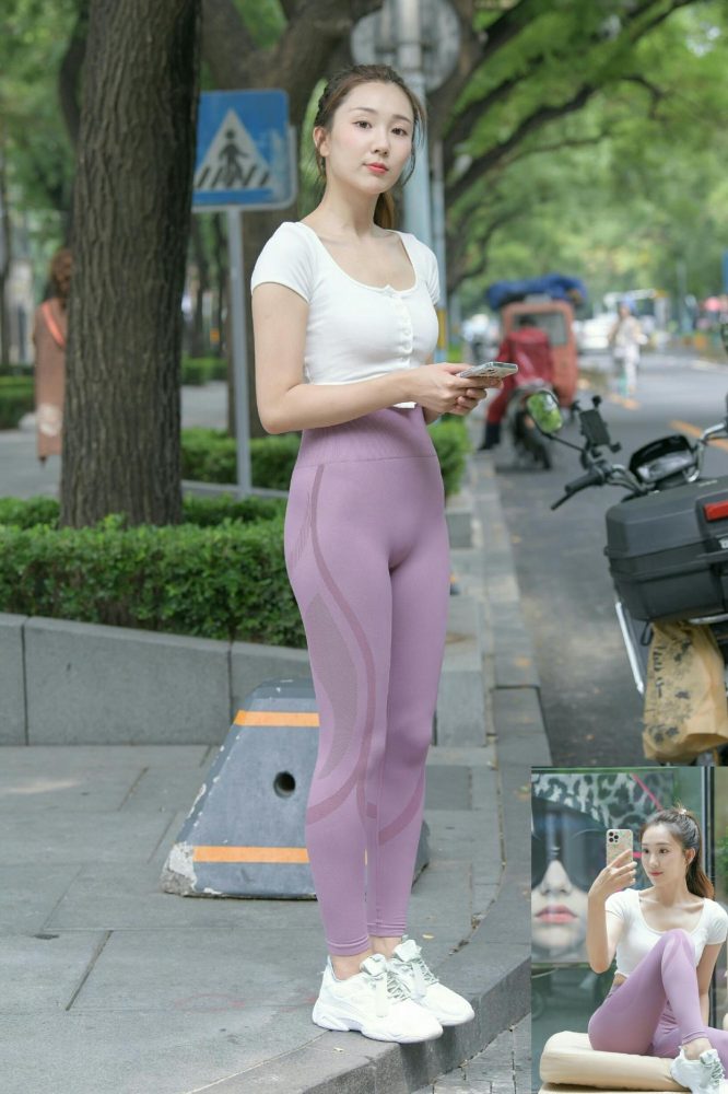 图片[5]-香芋色瑜伽裤高马尾漂亮女孩J2206 545P1V-19.1GB-小鹿图库