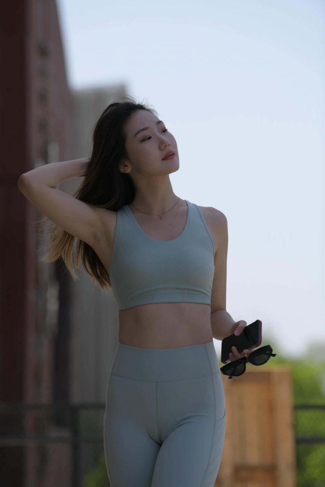 浅绿色瑜伽美女日常【743P】J6194-小鹿图库
