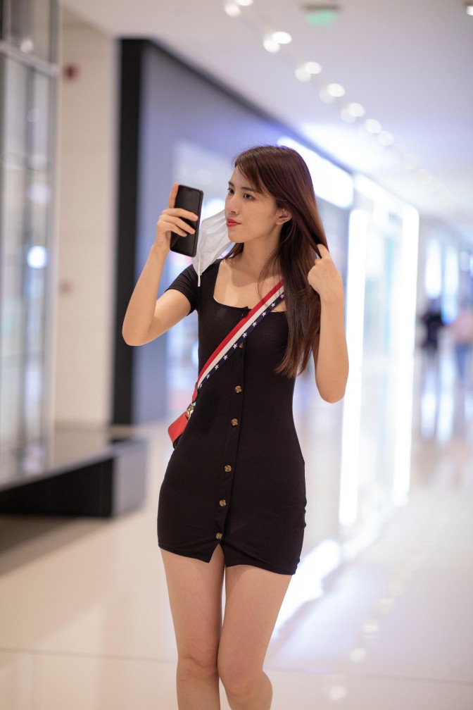 图片[3]-逛商场的黑色包臀裙美丽女孩【385P】00050-小鹿图库