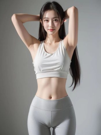 图片[3]-AI瑜伽裤清纯妹子系列图-小鹿图库