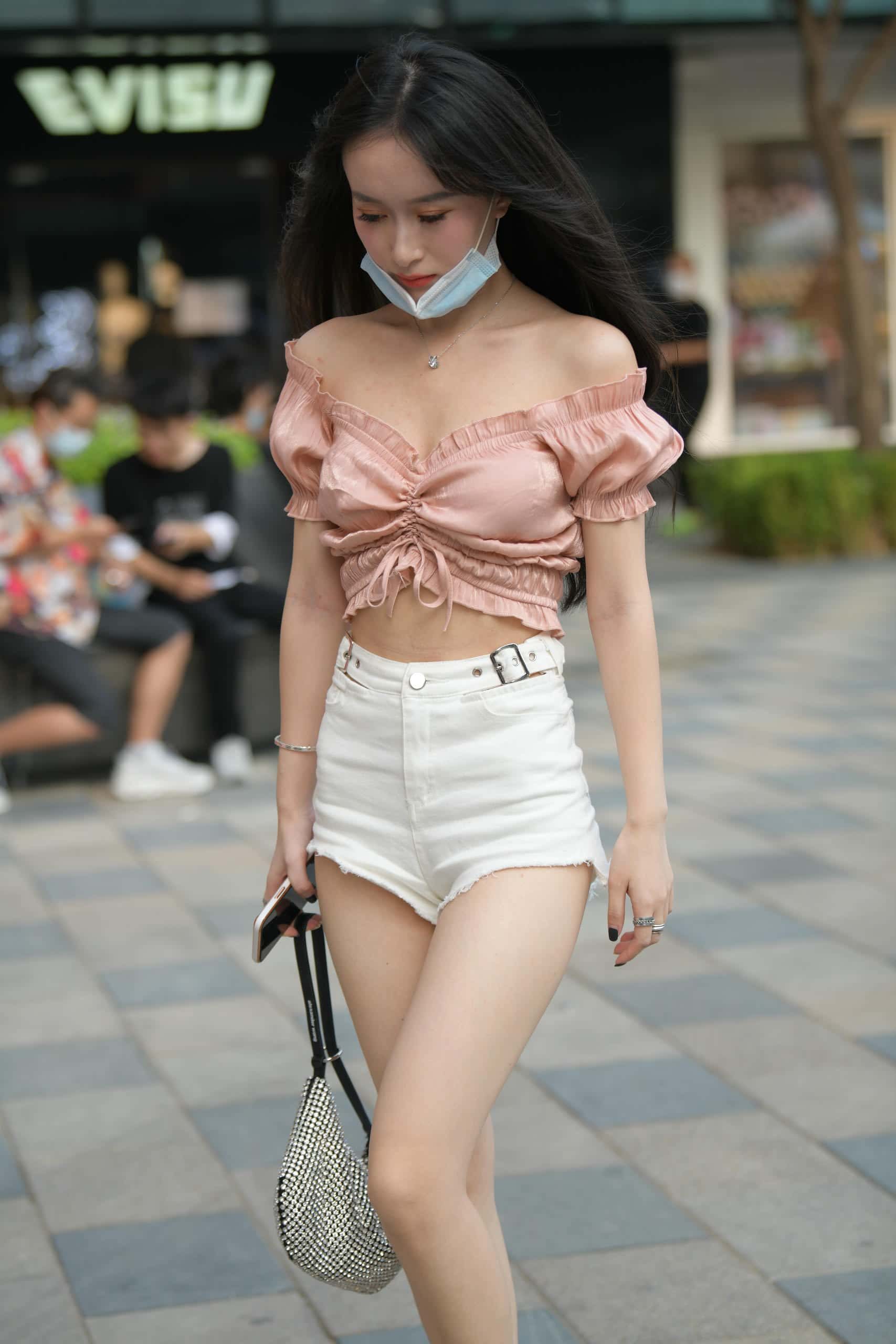 图片[4]-清纯动人粉白搭配【100P】J7926-小鹿图库