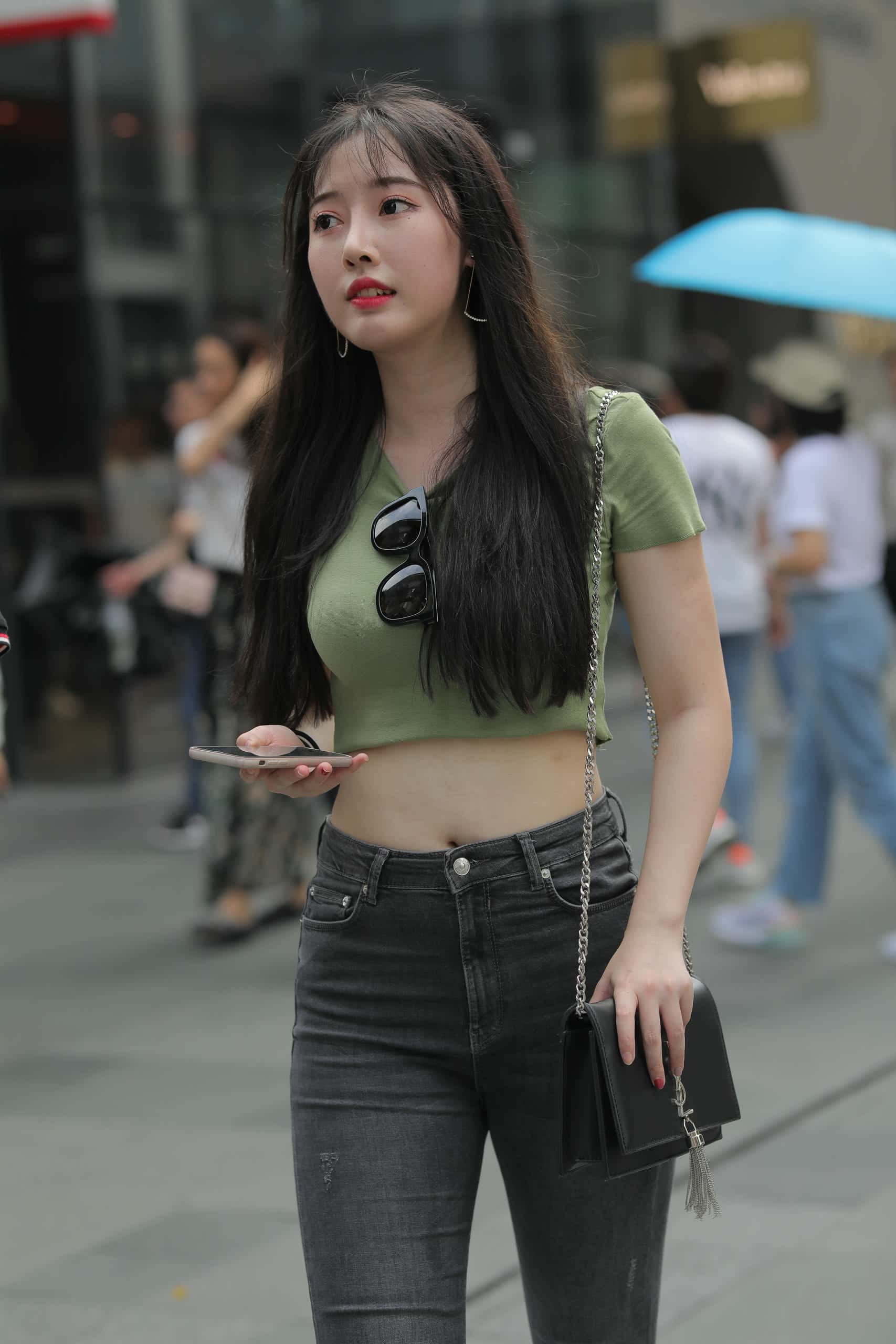 图片[1]-甜美靓丽牛仔裤女孩 【106P】J4144-小鹿图库