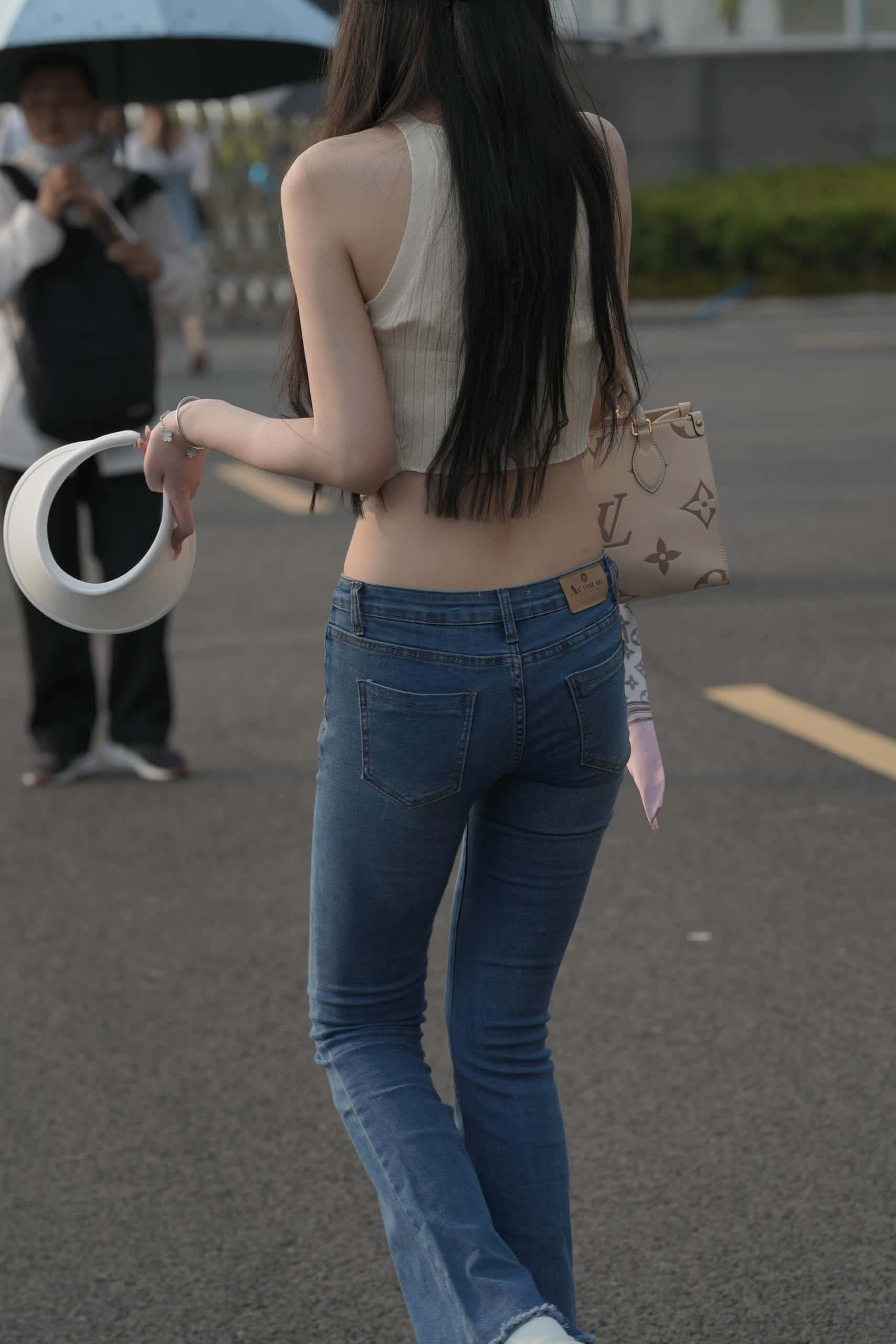 图片[4]-清纯喇叭牛仔裤女孩 【79P】J3591-小鹿图库